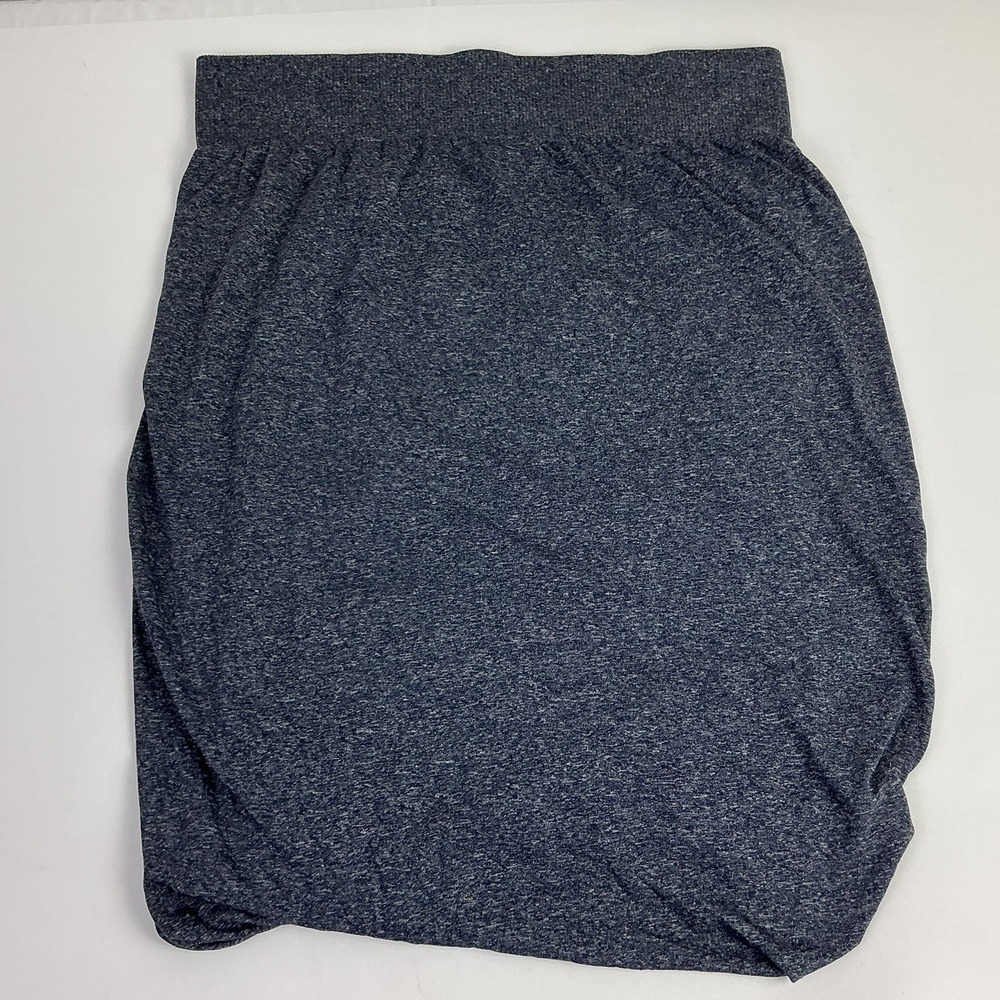 Lululemon Stillness Tube Skirt Blue Heathered‎ Knit Pull On Lounge Size 10